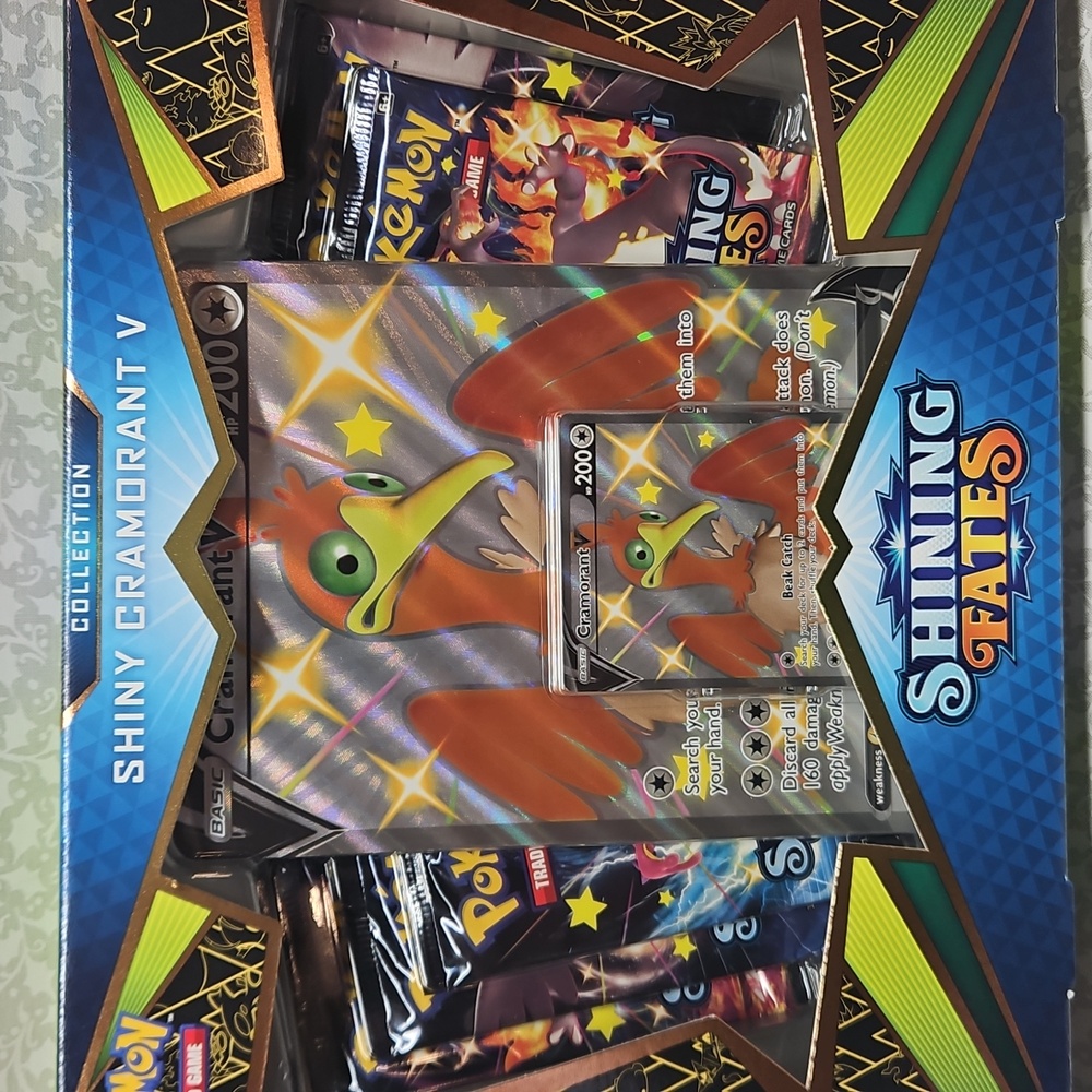 2021 Pokemon Shining Fates Shiny Cramorant V Sealed Box - Picture 7 of 8